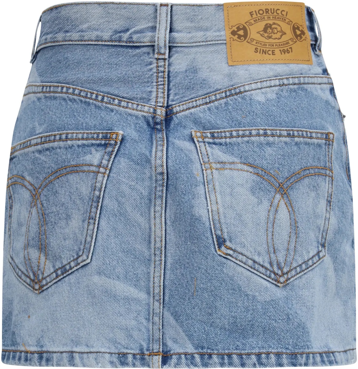 Fusta Angel-print denim mini Skirt - Img 2