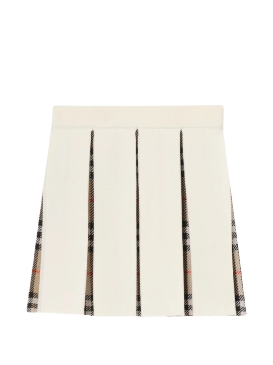 Fusta Burberry alba din poliamida si elastan - Img 2