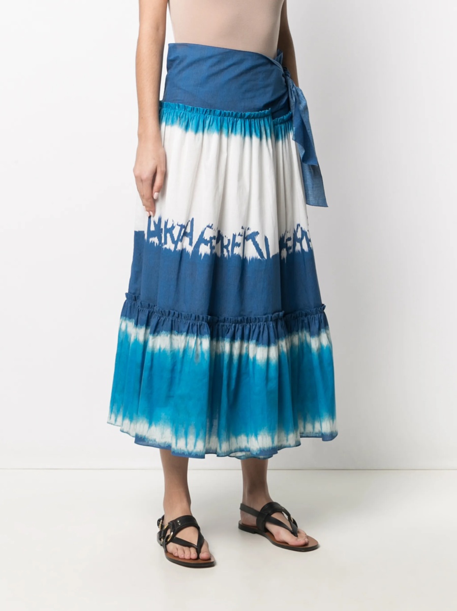 Fusta clos Alberta Ferretti albastra - Img 3