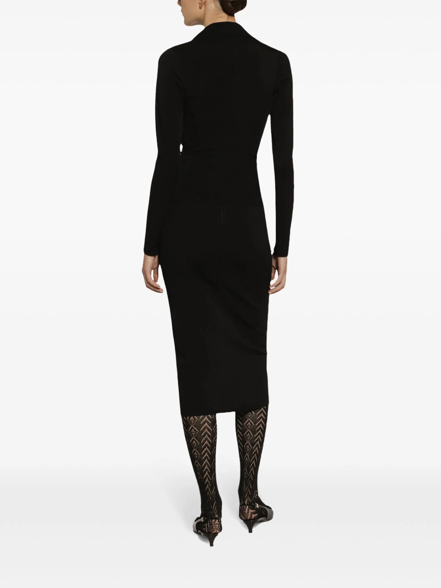 Fusta cu talie inalta Dolce &amp; Gabbana DG Logo neagra - Img 4