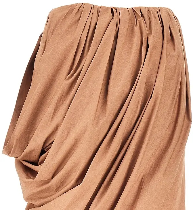Fusta Draped poplin skirt - Img 4