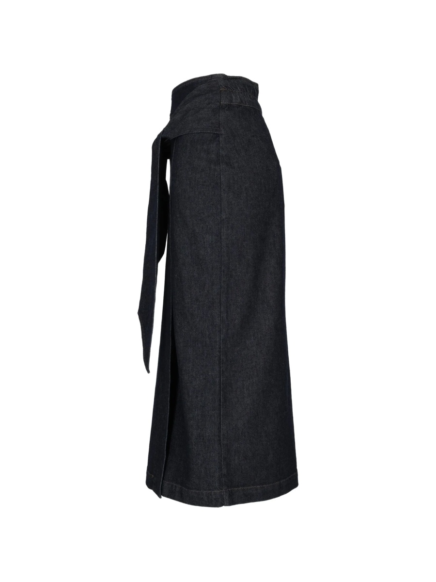 Fusta drepte Emporio Armani albastra - Img 2