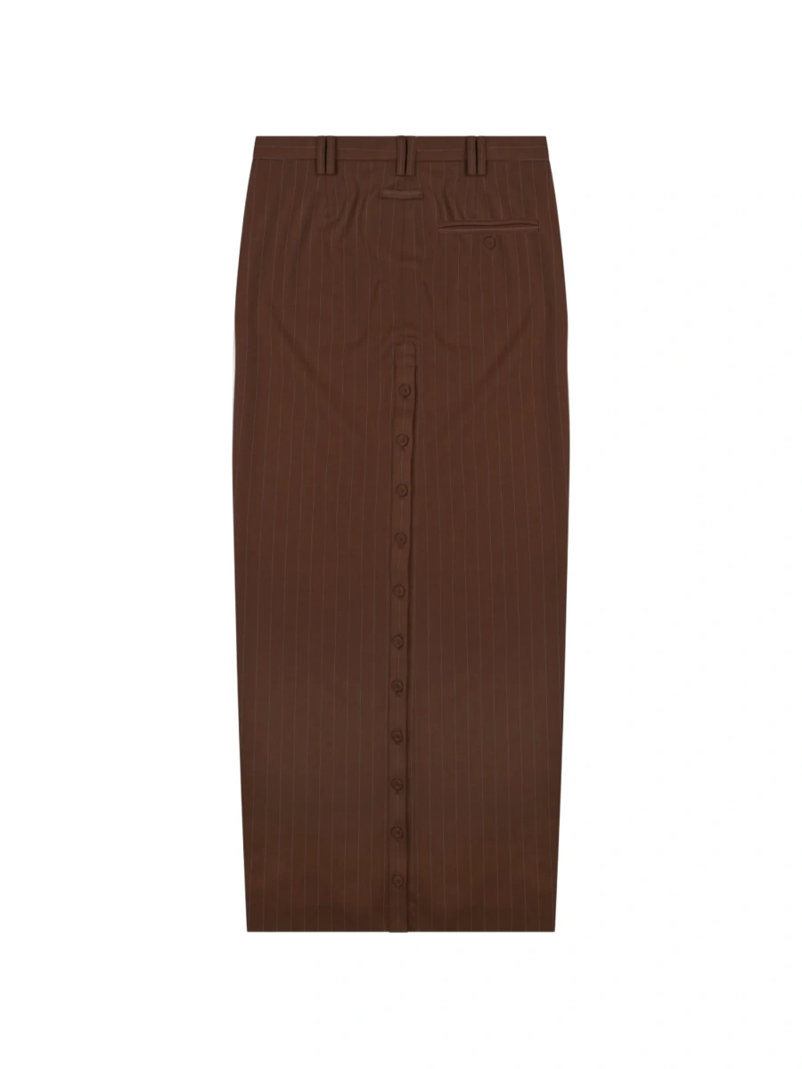 Fusta drepte Jean Paul Gaultier maro - Img 3