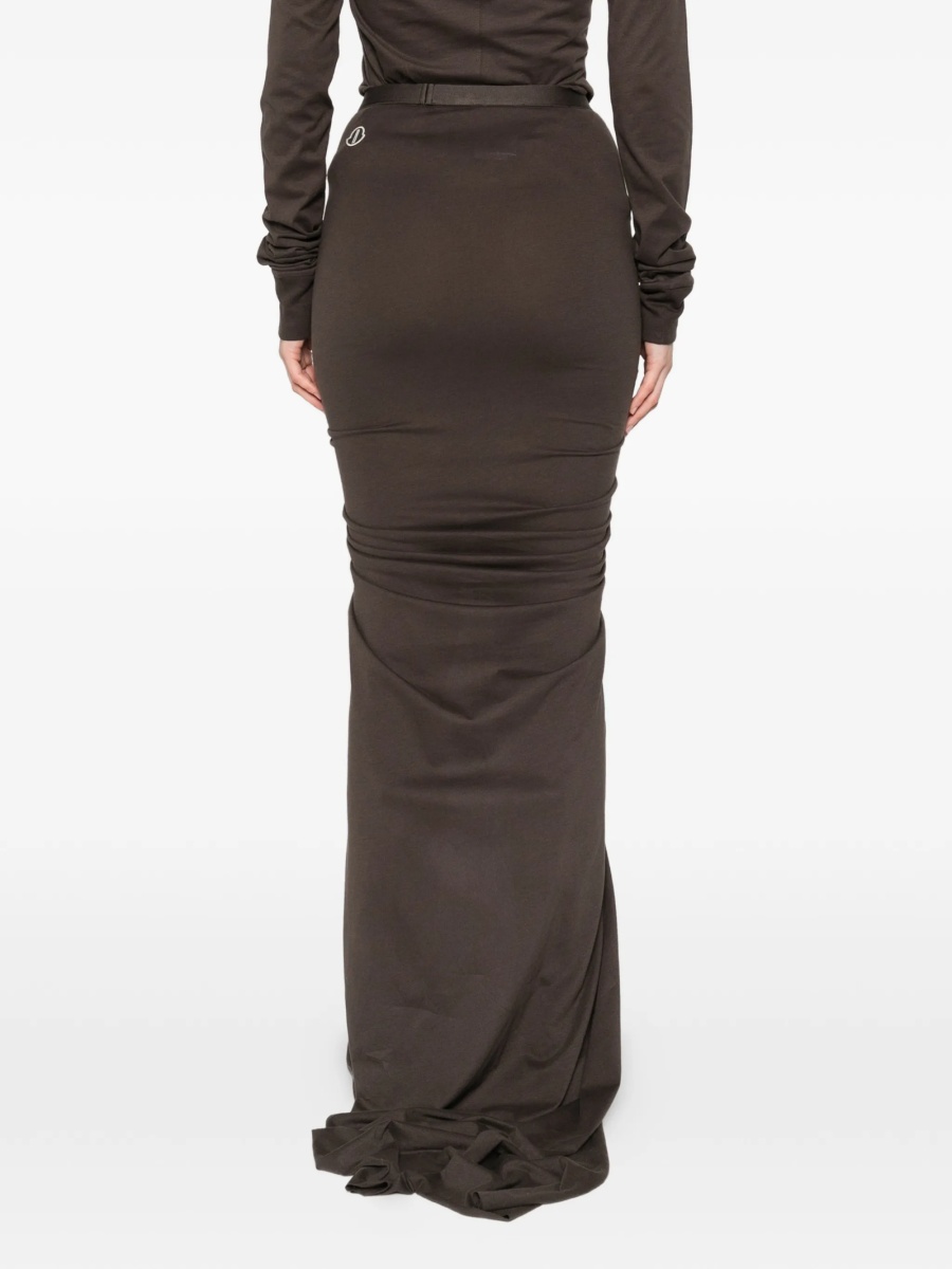 Fusta drepte MONCLER + RICK OWENS maro - Img 4