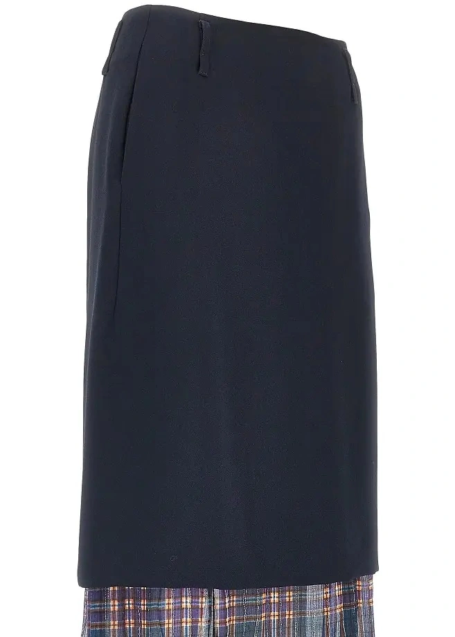Fusta Dries Van Noten albastra - Img 2