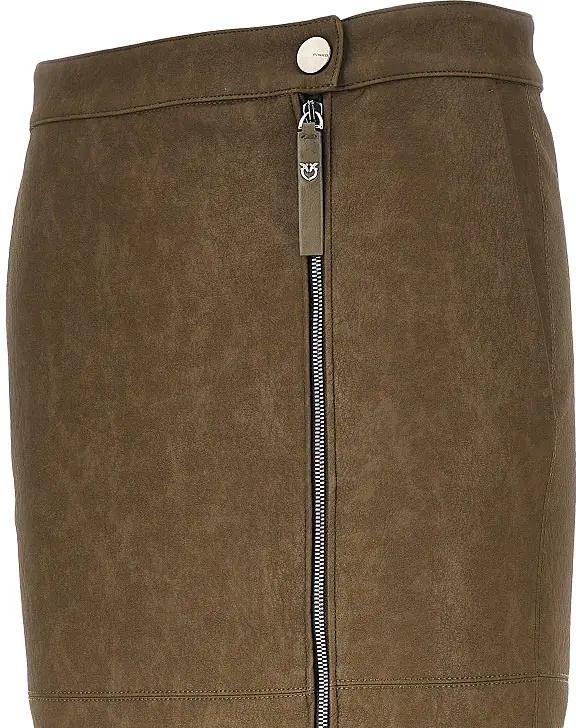 Fusta Faux nubuck leather pencil skirt - Img 2