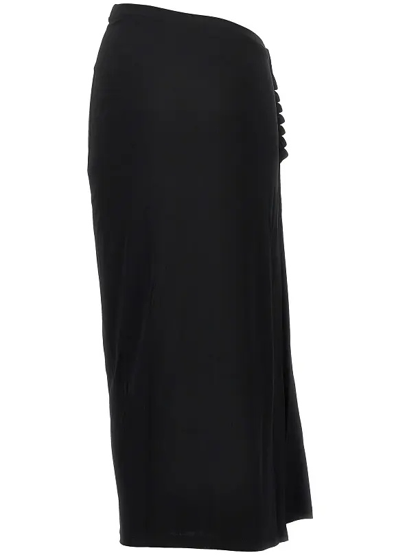 Fusta Gathered jersey midi skirt - Img 3