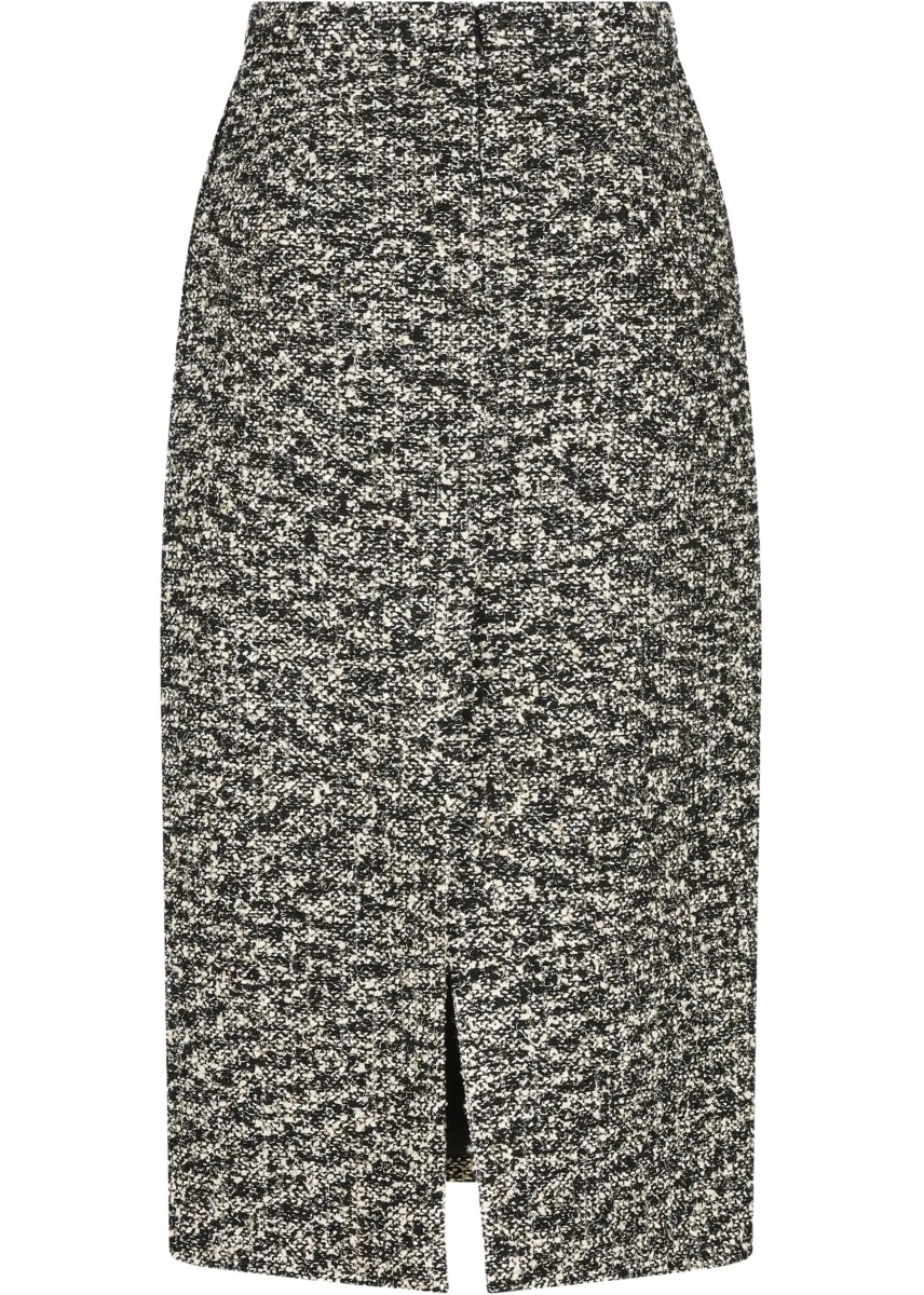 Fusta Midi Skirt in laminated bouclé fabric - Img 2
