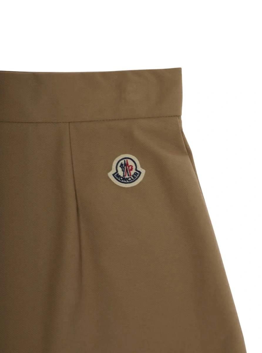 Fusta Moncler bej din bumbac - Img 3