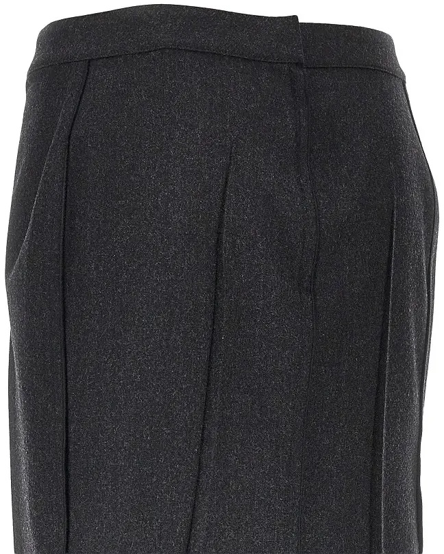 Fusta Pressed flannel midi skirt - Img 4