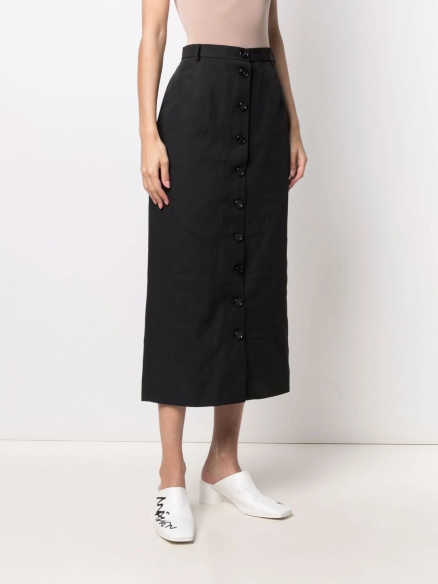 Fusta Raf Simons neagra din polyester - Img 3