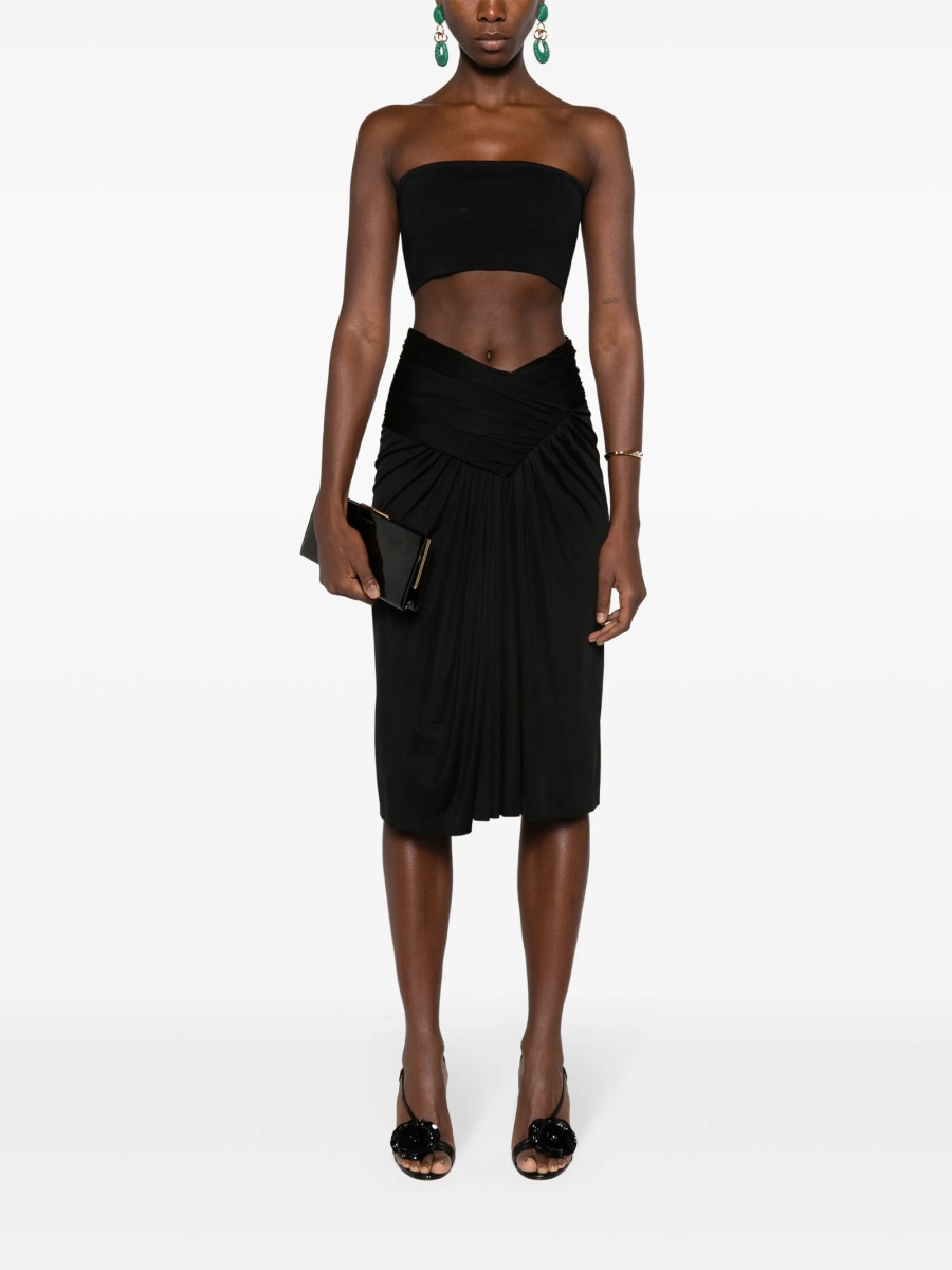 Fusta Saint Laurent neagra - Img 2