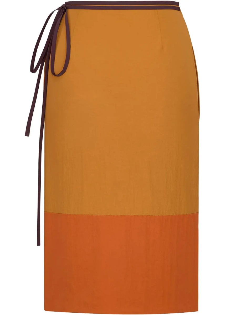 Fusta Tie-detail colour-block Skirt - Img 4