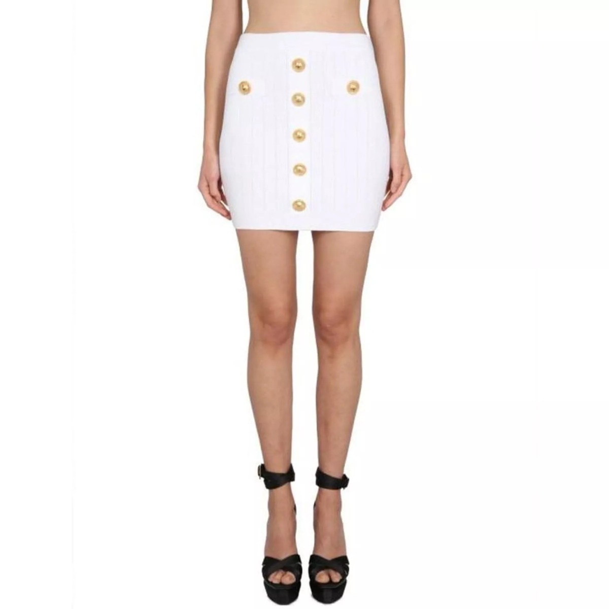 Fuste Balmain Stretch Mini Skirt - Img 2
