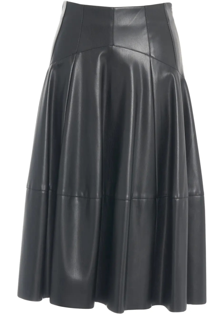 Fuste Midi skirt in leather look - Img 2