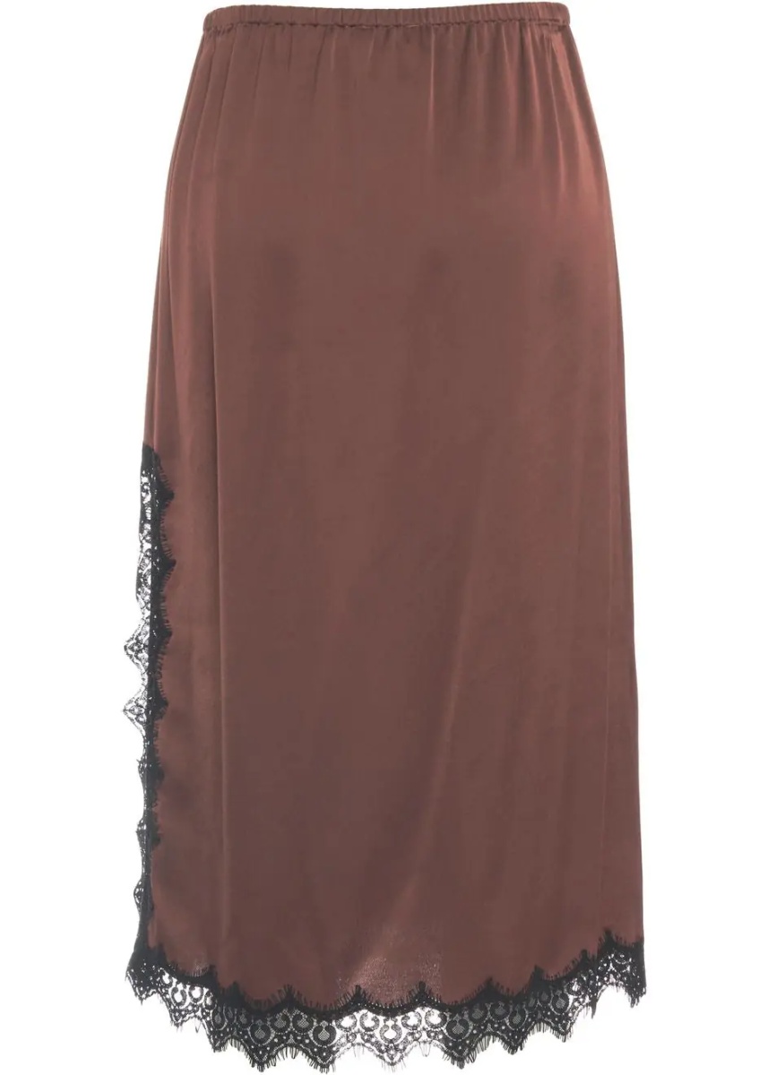 Fuste Midi skirt with lace - Img 4