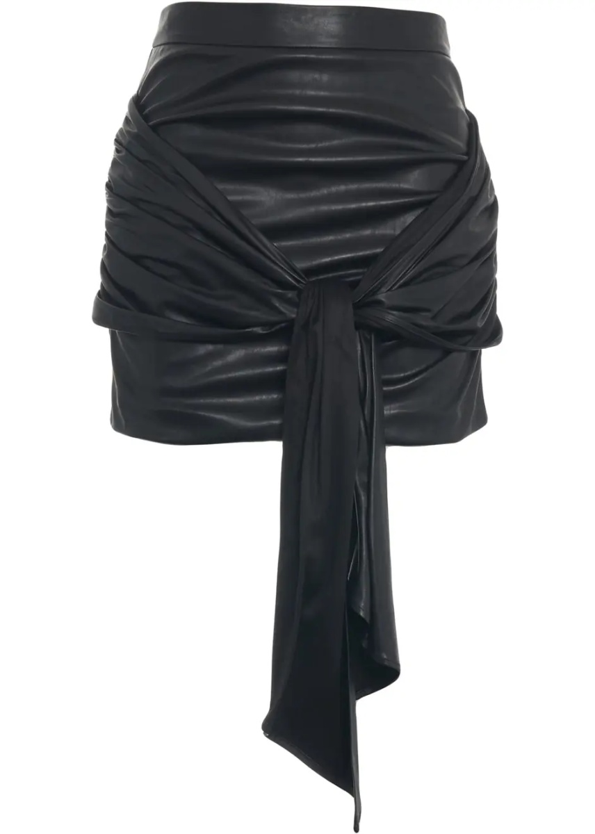 Fuste Mini skirt in leather look - Img 2