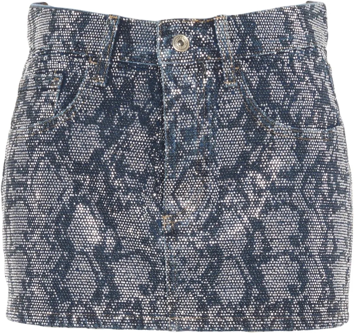 Fuste Mini skirt with rhinestone application - Img 2