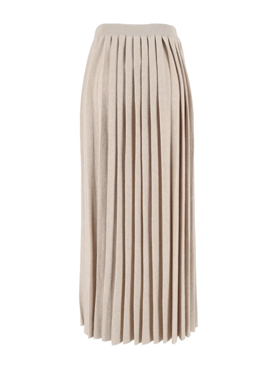 Fuste PLATINUM PLEATED KNIT MIDI SKIRT - Img 3