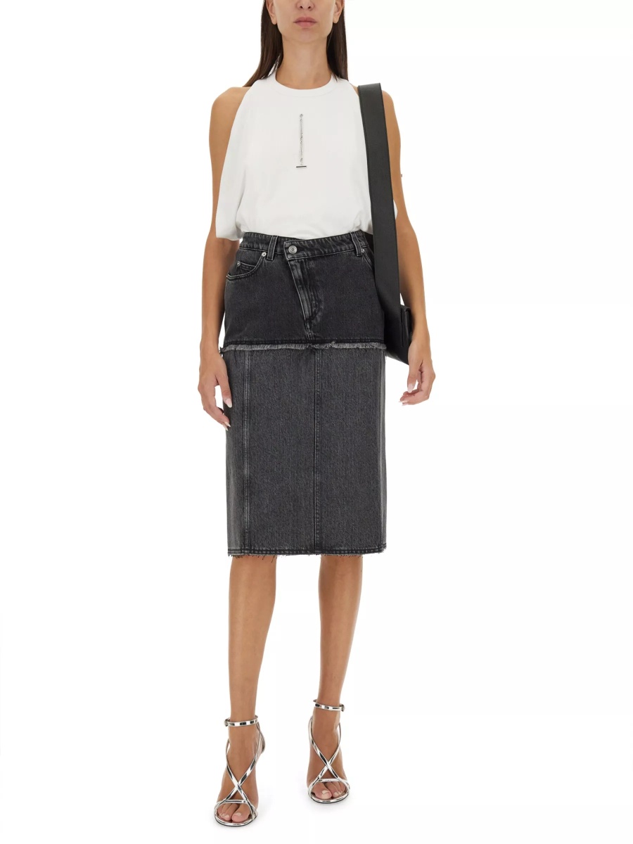 Fuste Two-Tone Denim Skirt - Img 2