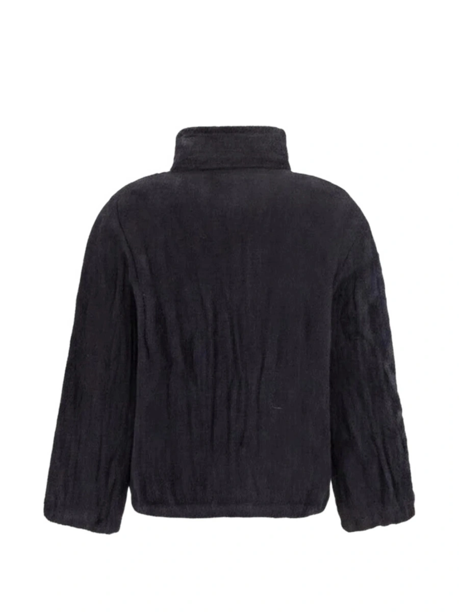 Geaca bomber GONGDID DESIGN neagra din poliester - Img 2