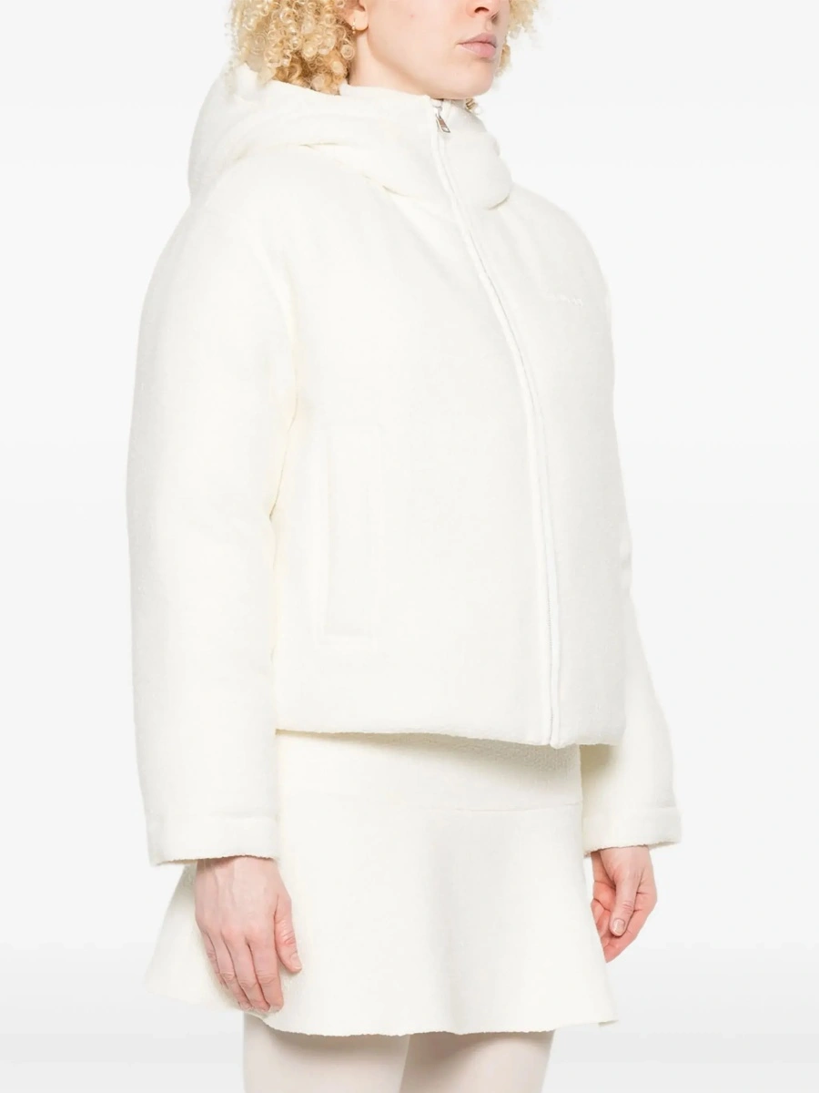 Geaca bomber Gucci alba din lana - Img 5