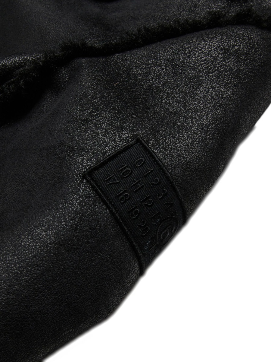 Geaca bomber MM6 Maison Margiela neagra din polyester - Img 4