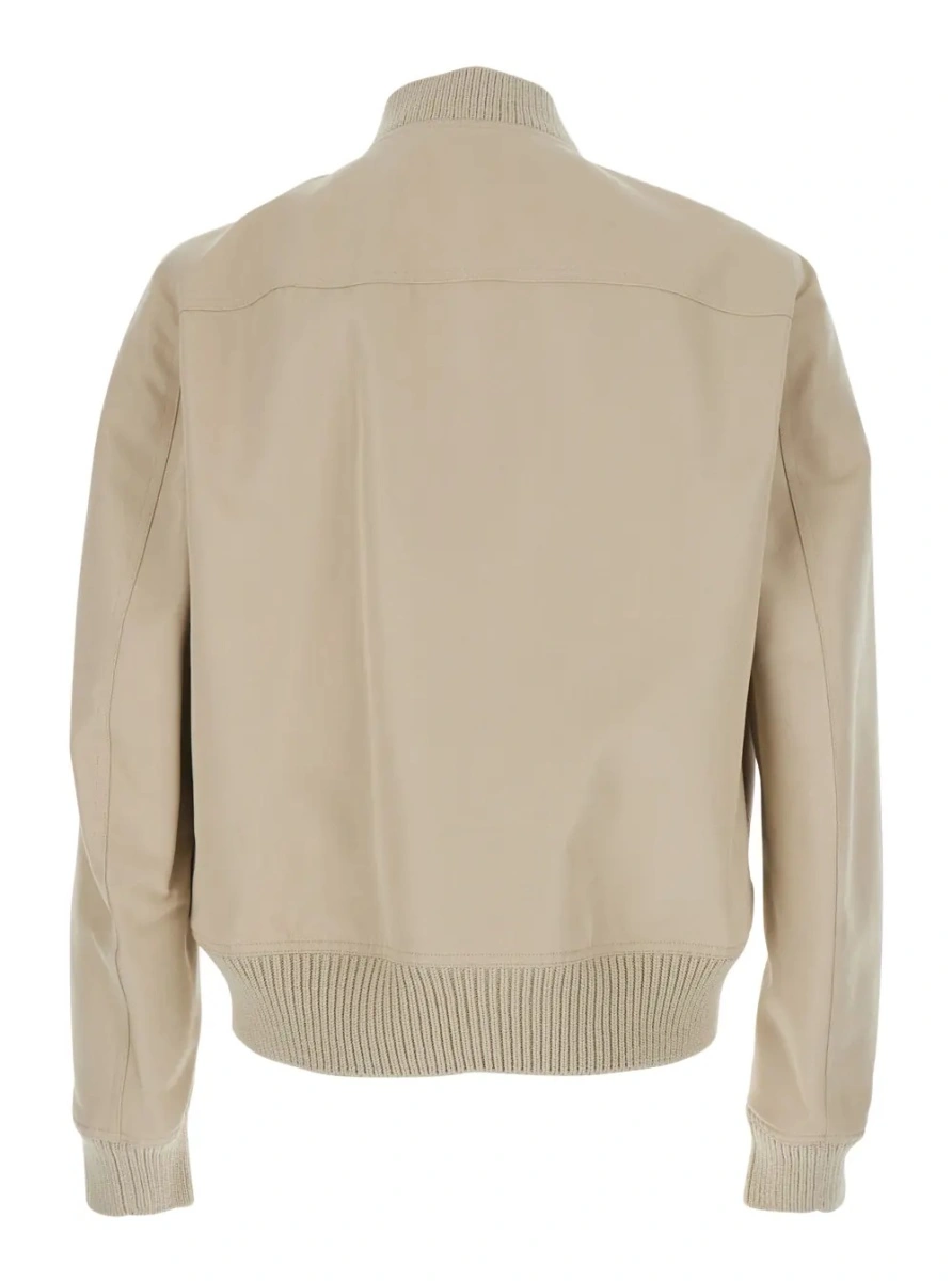 Geaca bomber Rick Owens bej din bumbac - Img 2