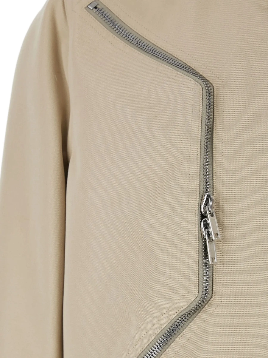 Geaca bomber Rick Owens bej din bumbac - Img 5