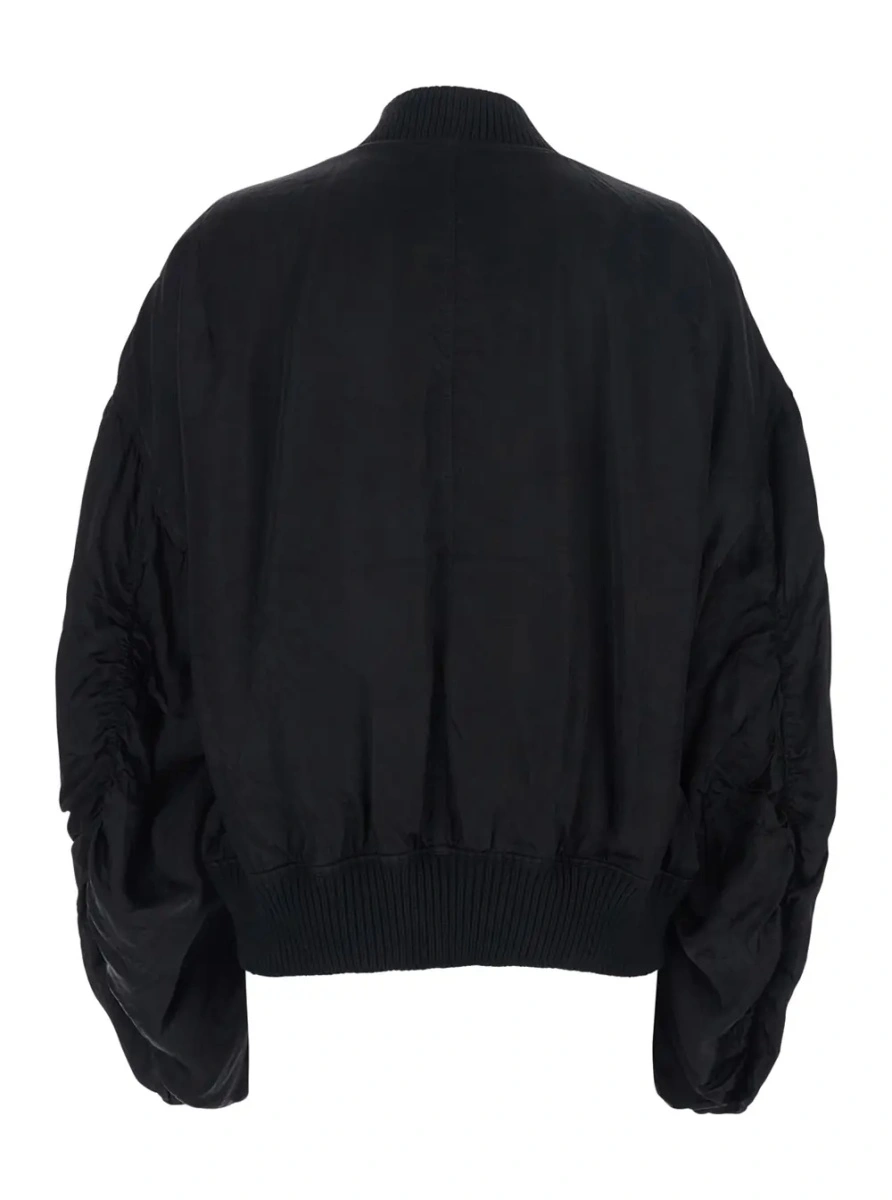 Geaca bomber Rick Owens neagra 'Secchia Flight' - Img 2
