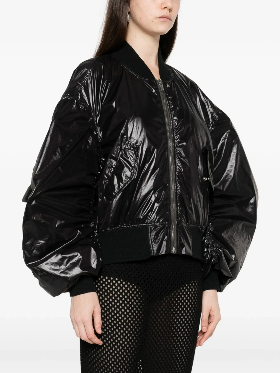 Geaca bomber Rick Owens neagra 'Secchia Flight' - Img 5