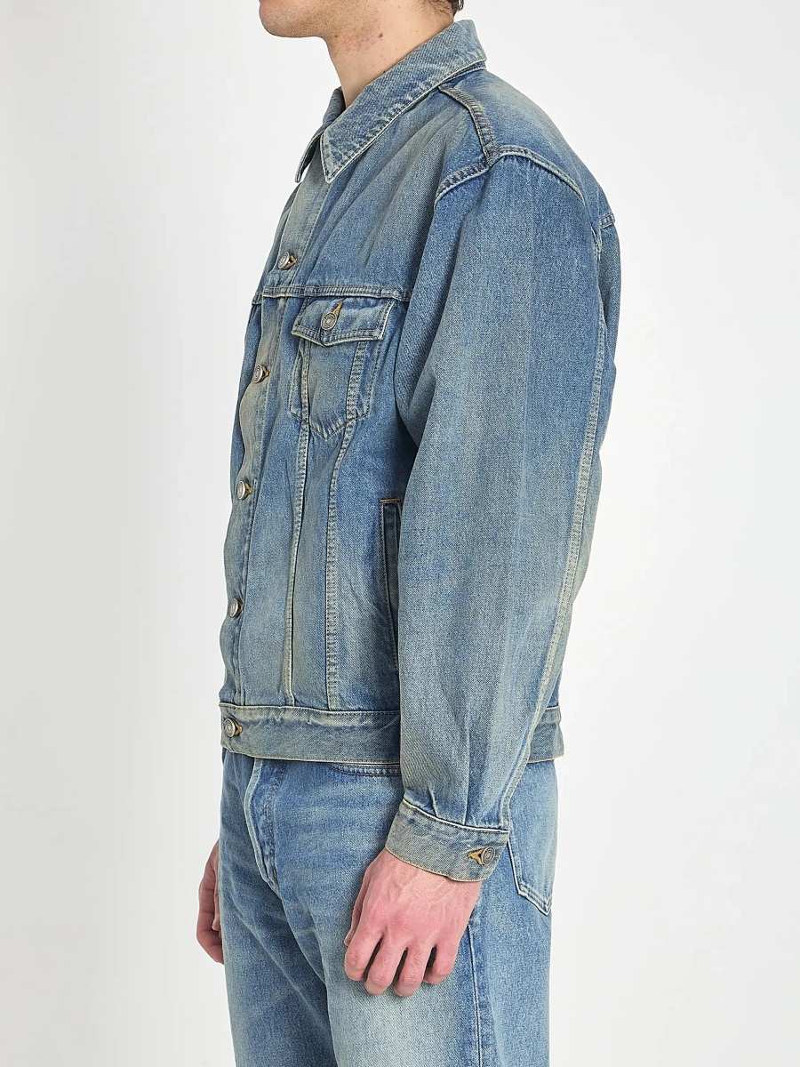 Geaca bomber Saint Laurent albastra - Img 2