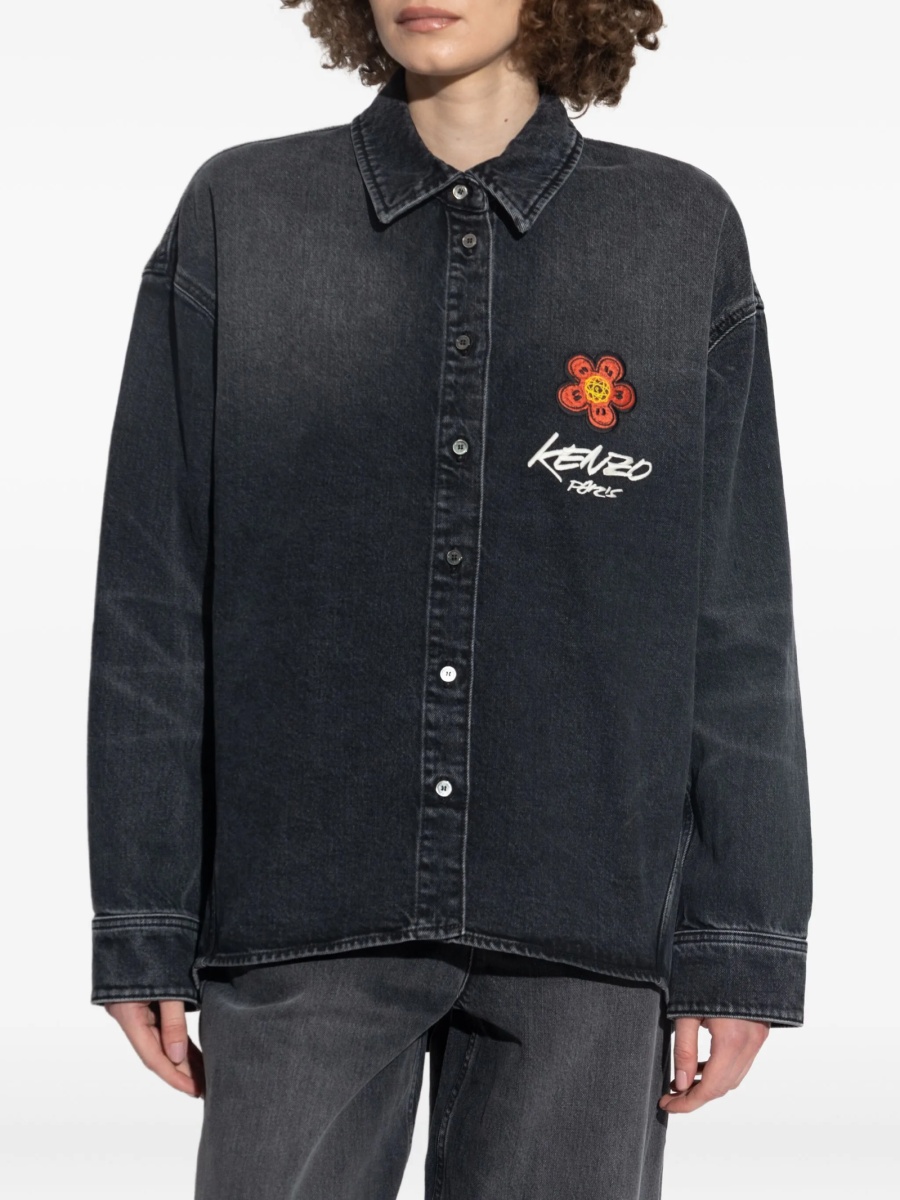 Geaca de blugi Kenzo neagra - Img 3