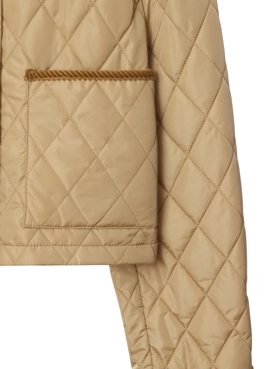 Geaca de iarna Burberry neutra din poliamida si bumbac - Img 2