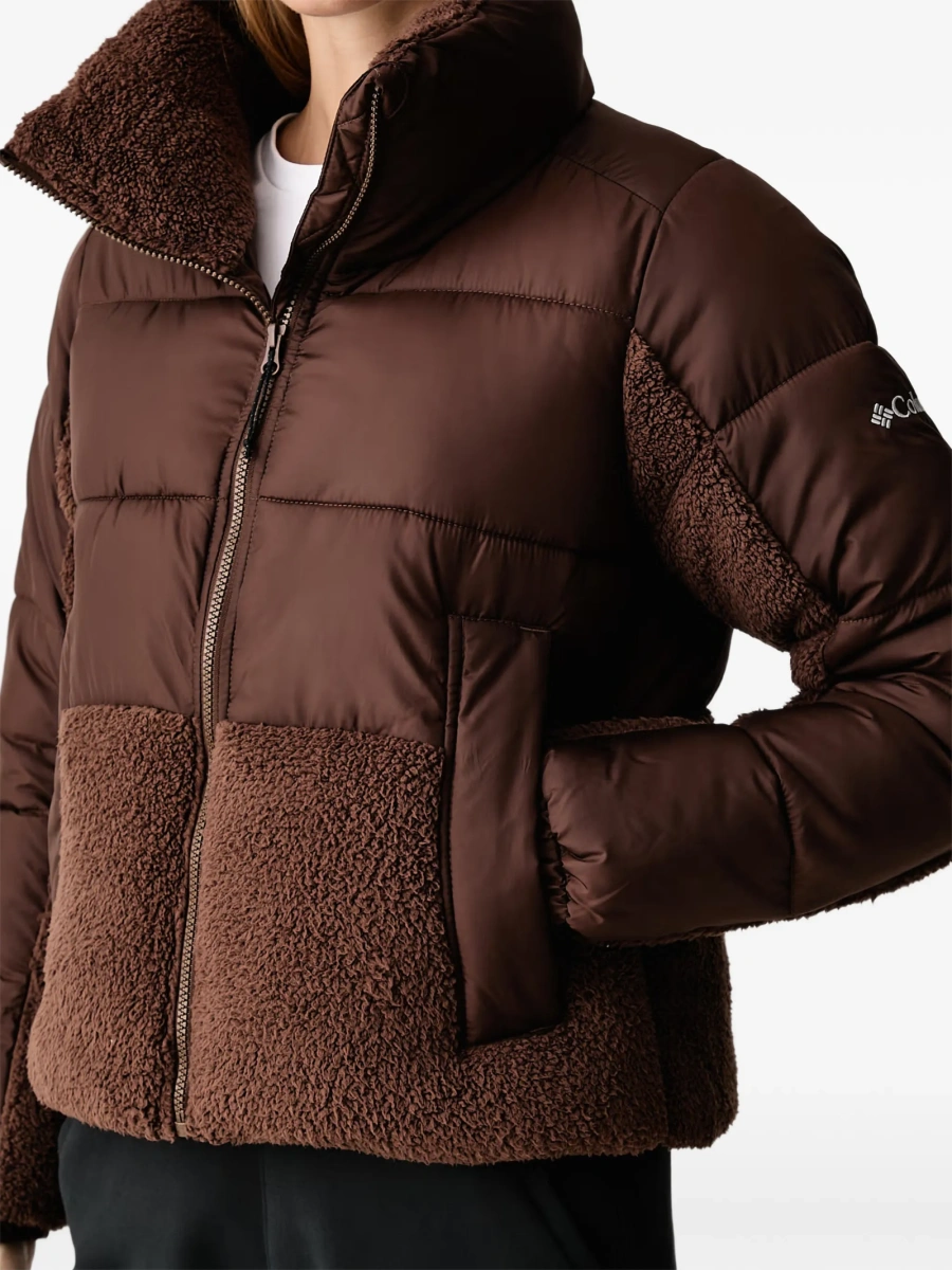 Geaca de iarna Columbia maro din polyester - Img 4