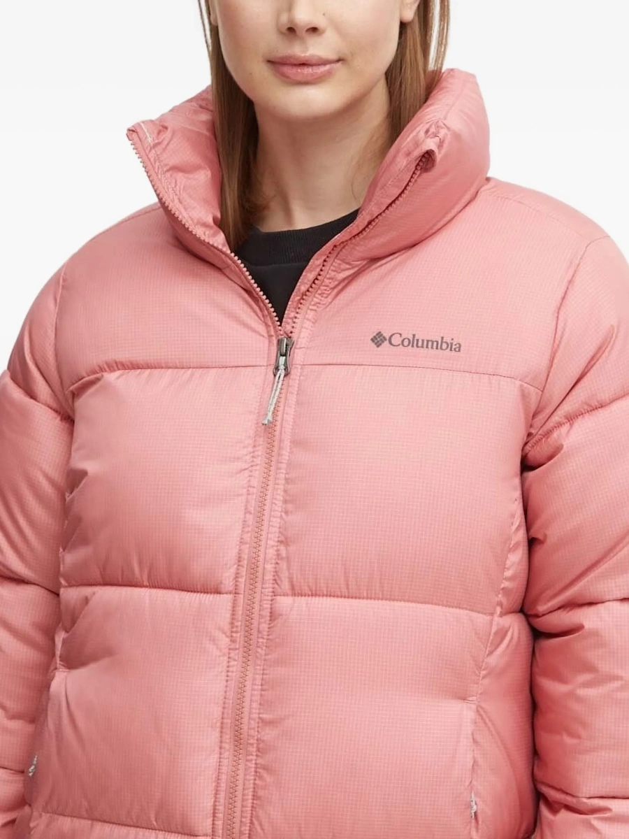 Geaca de iarna Columbia roz din polyester - Img 5
