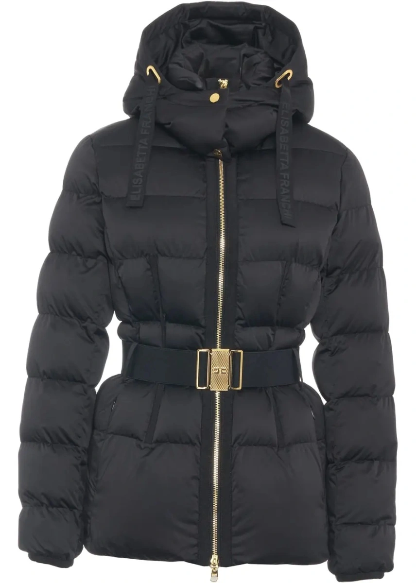 Geaca de iarna Elisabetta Franchi neagra - Img 2