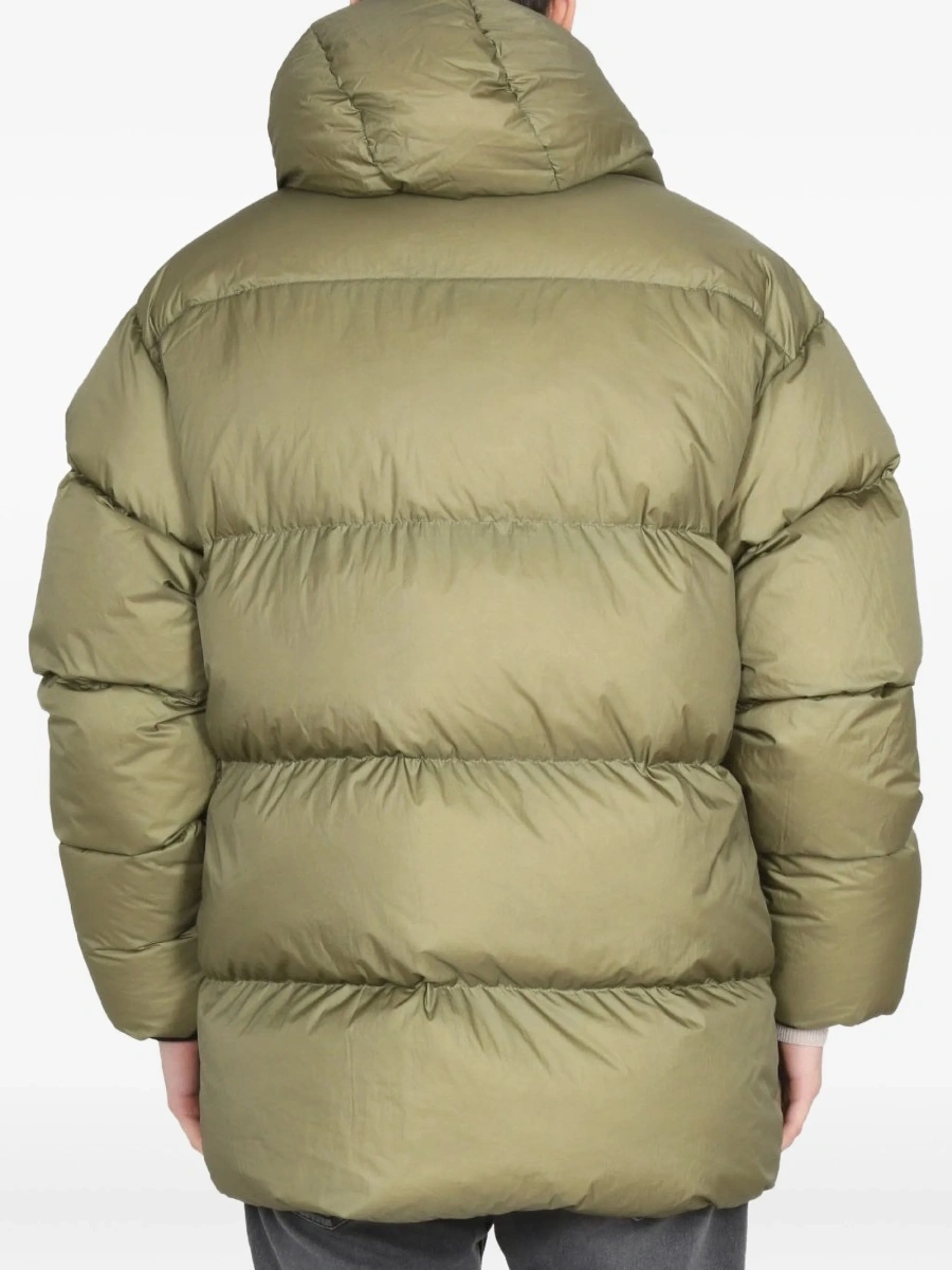 Geaca de iarna IENKI IENKI verde din nylon - Img 3