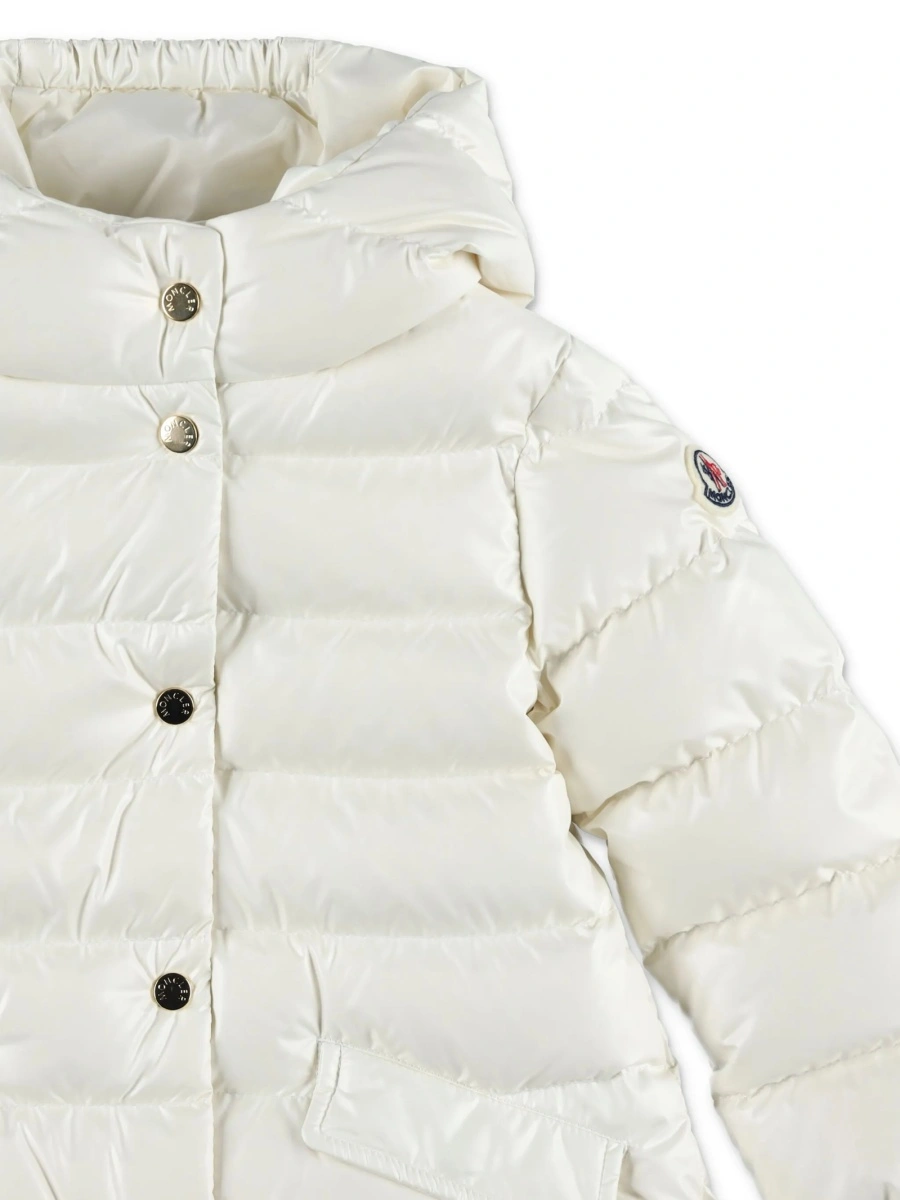 Geaca de iarna Moncler alba din poliamida - Img 3