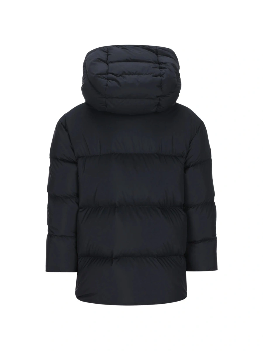 Geaca de iarna Moncler albastra din polyester - Img 2