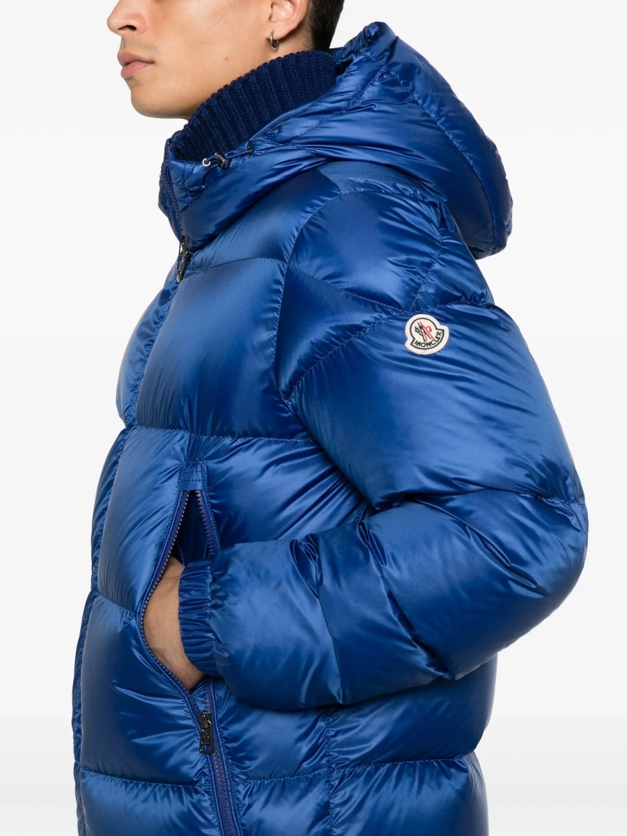 Geaca de iarna Moncler albastra 'Rivau' - Img 6