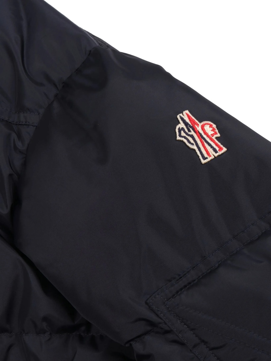 Geaca de iarna Moncler Grenoble albastra din poliamida si spandex/elastan - Img 3