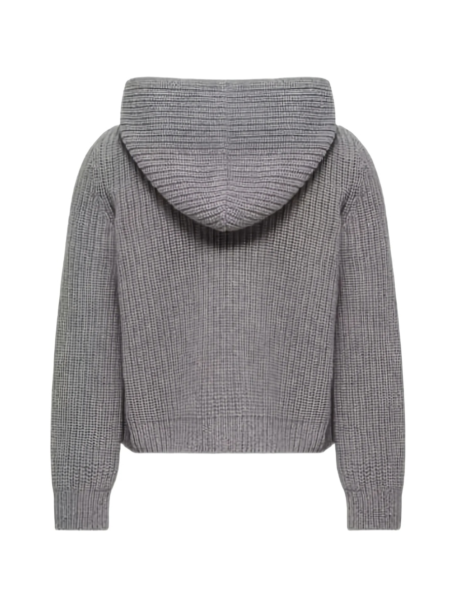 Geaca de iarna Moncler gri din polyester - Img 2