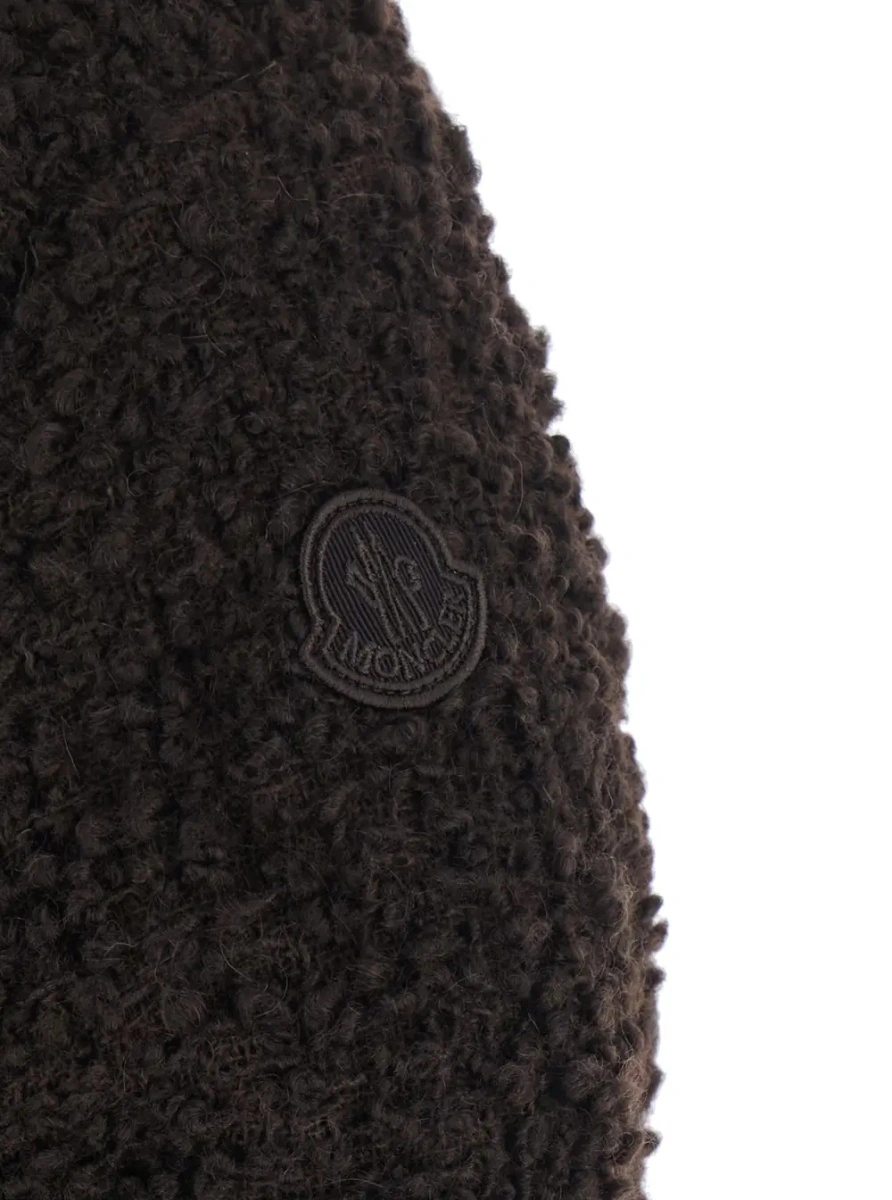 Geaca de iarna Moncler maro din lana - Img 3