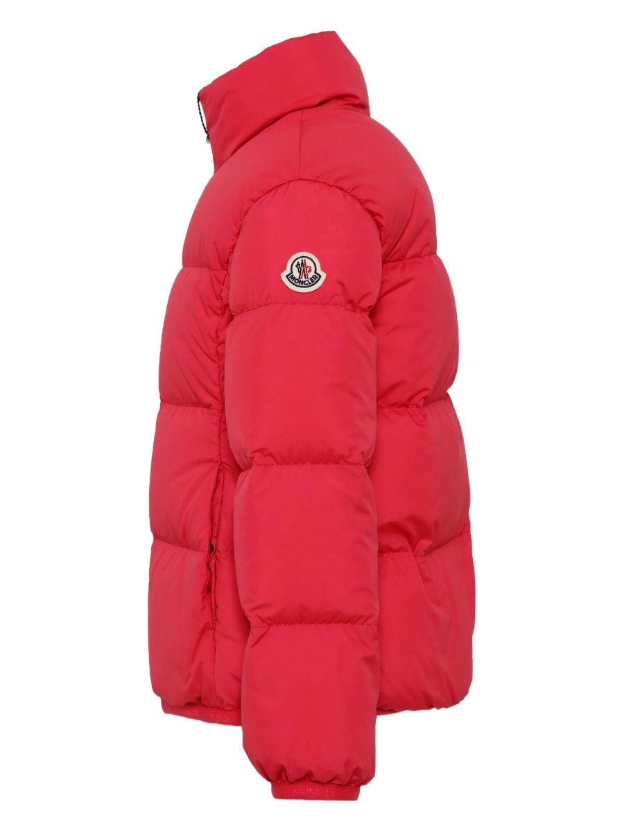 Geaca de iarna Moncler roz din polyester - Img 3