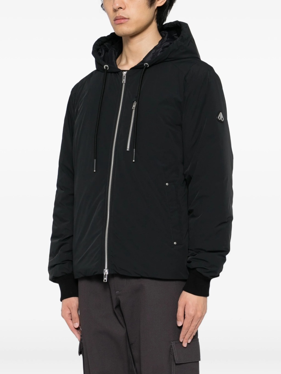 Geaca de iarna Moose Knuckles neagra din elastan si nylon - Img 3