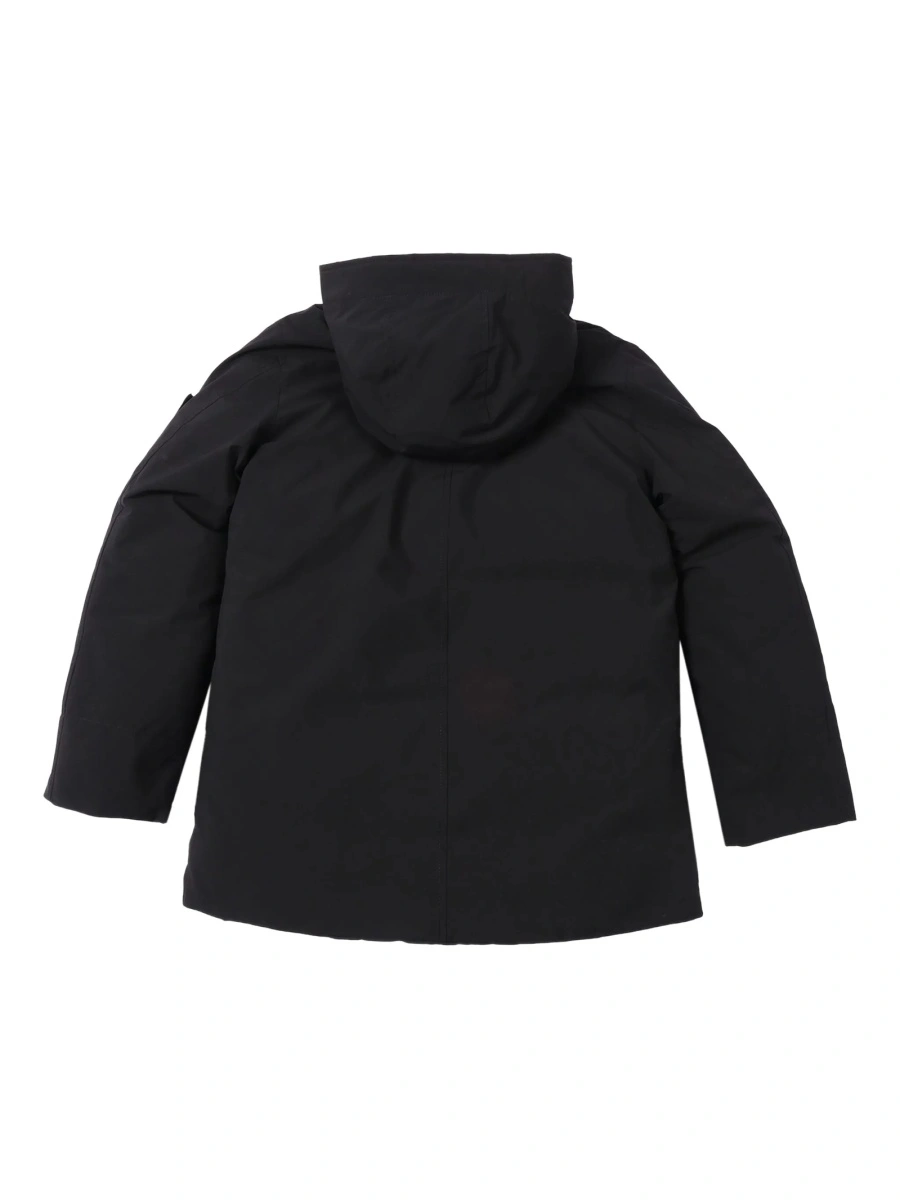 Geaca de iarna Stone Island neagra din elastan si polyester - Img 2