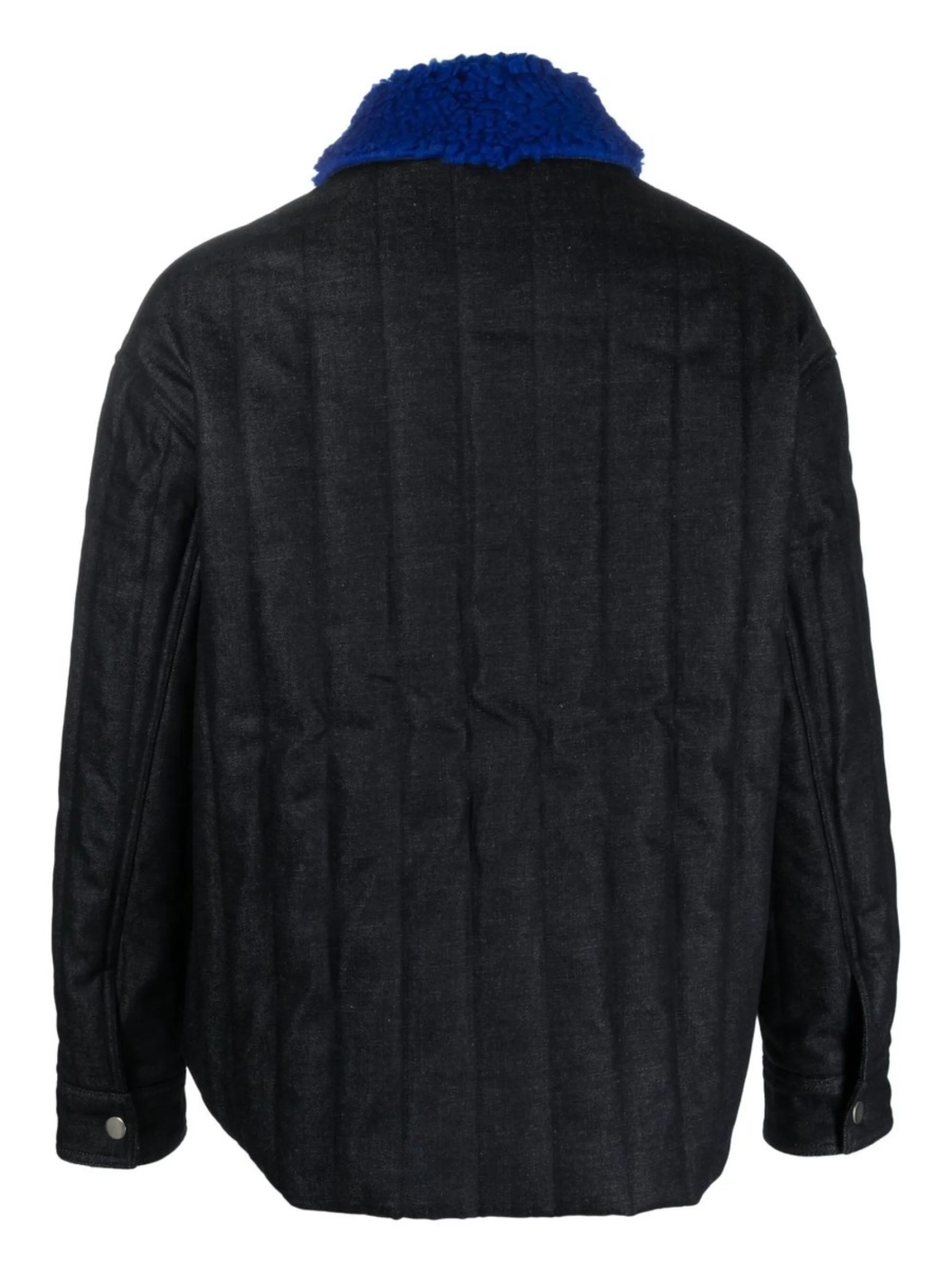 Geaca de iarna SUNNEI albastra din polyester si bumbac - Img 2
