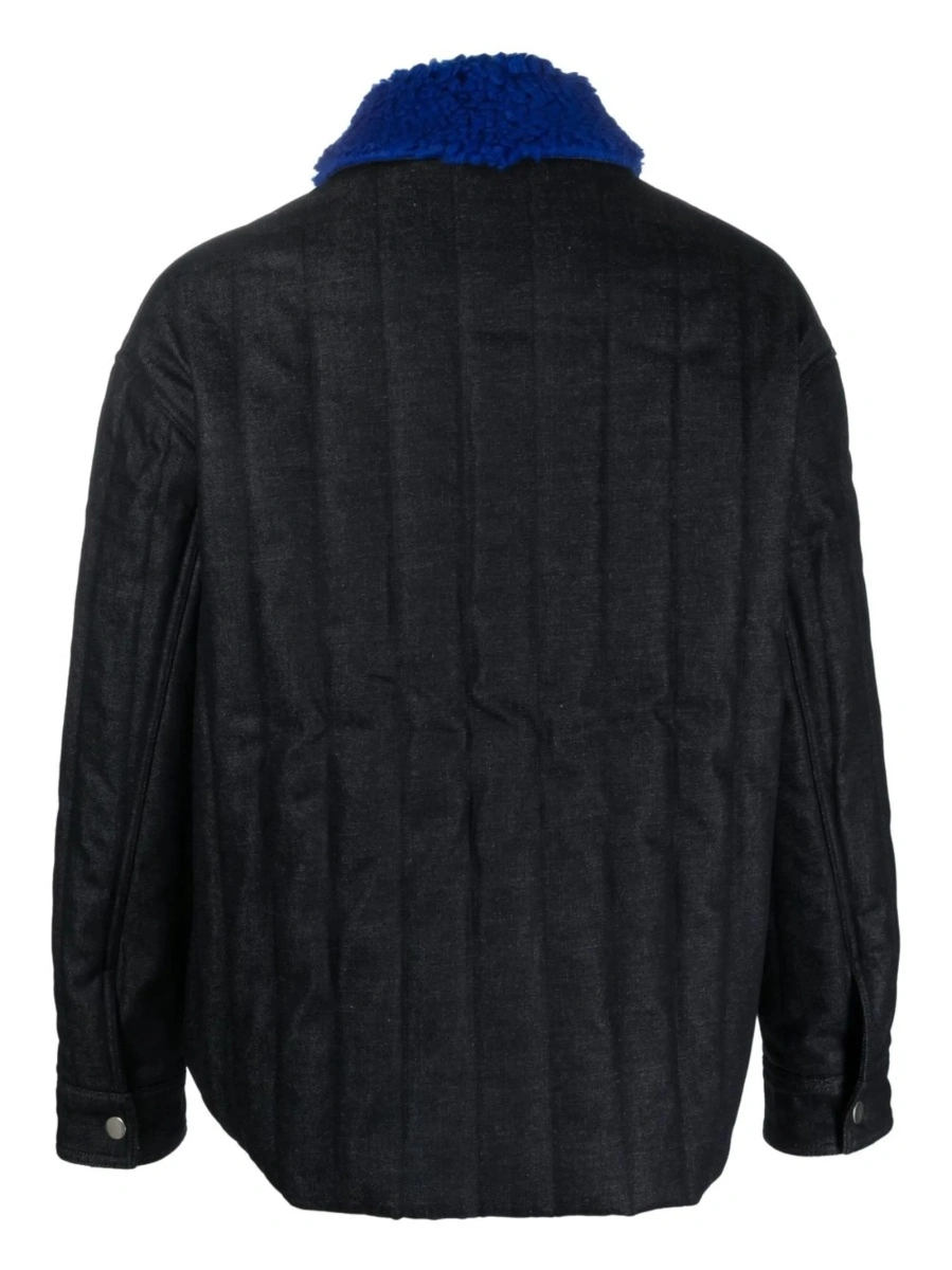 Geaca de iarna SUNNEI albastra din polyester si bumbac - Img 2