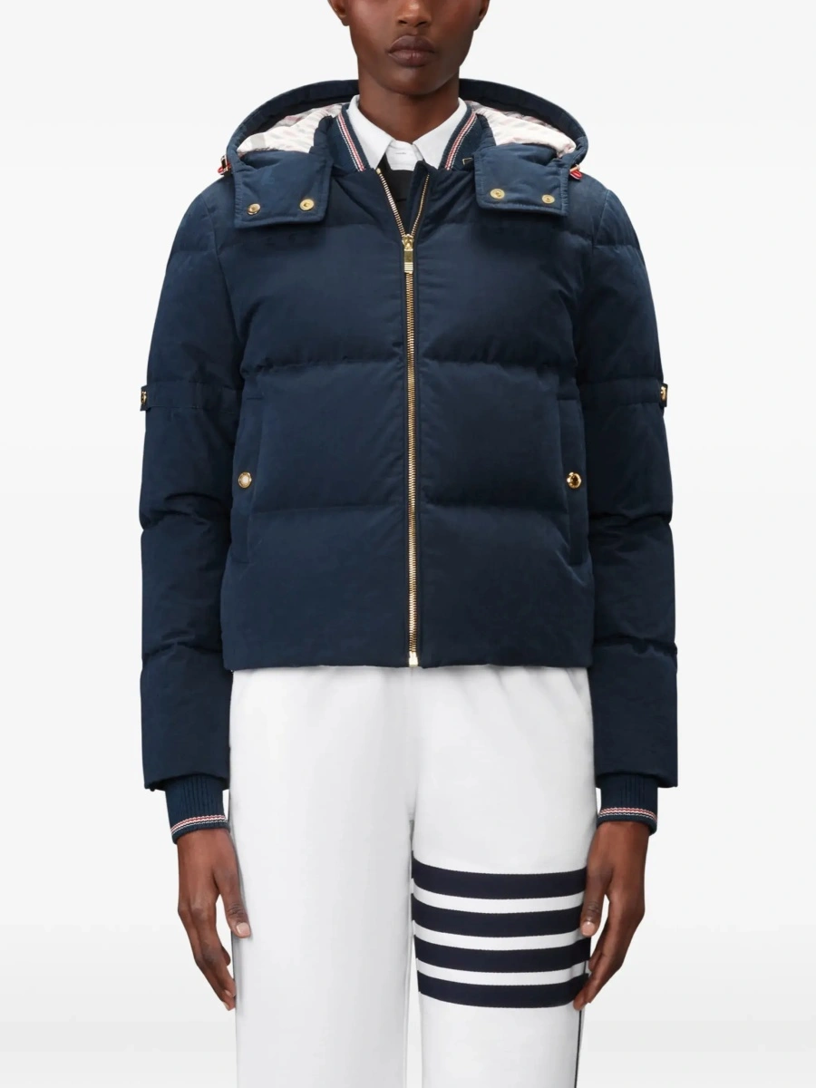 Geaca de Iarna Waxed technical Puffer Jacket with hood - Img 5